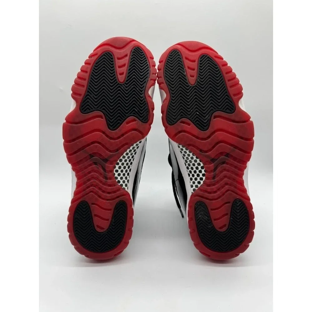 Air Jordan 11 Retro Bred Black True Red White 378037-061 Mens Size 13